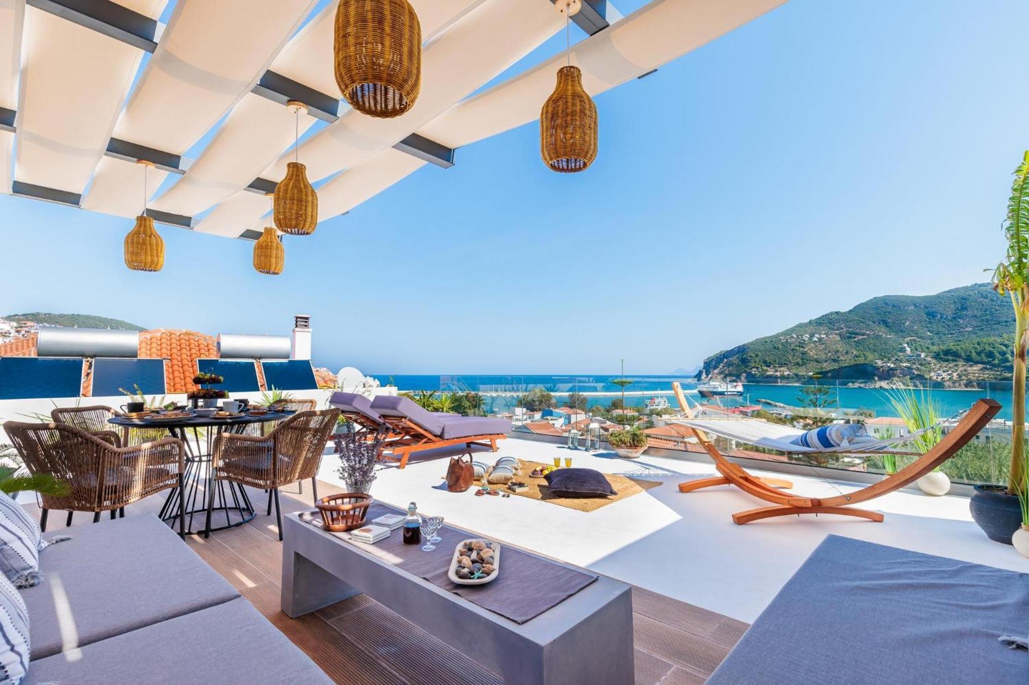 To Nissi Villa Bandar Skopelos Luaran gambar